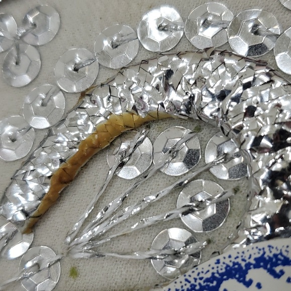 Luna genuine Sombrero child's red velvet silver sequins - Picture 10 of 12